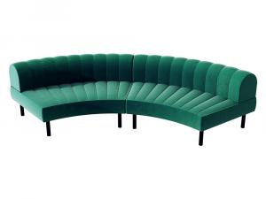Endless Large Curve Low Back Loveseat